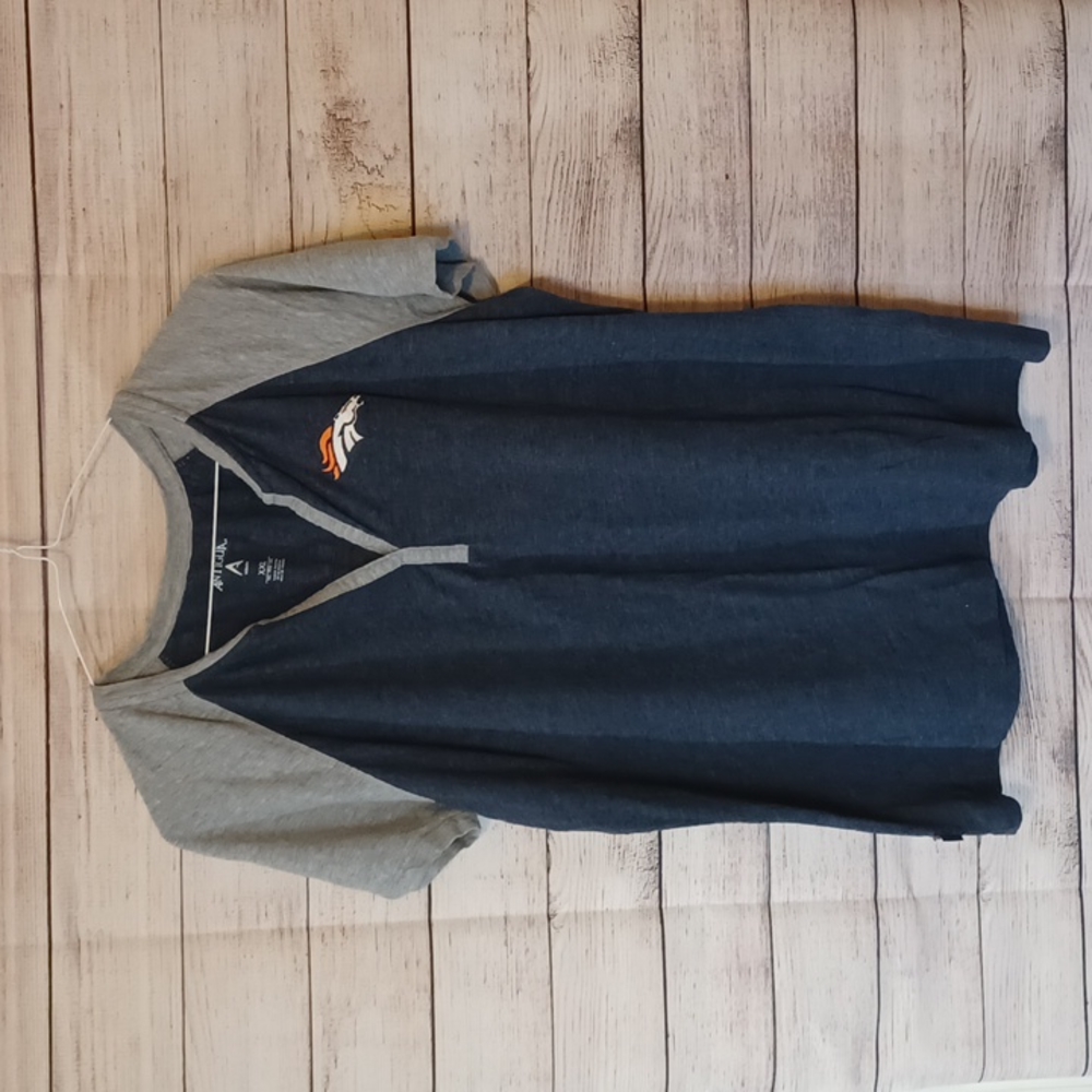 Denver broncos women's Antigua XXL blue and gray